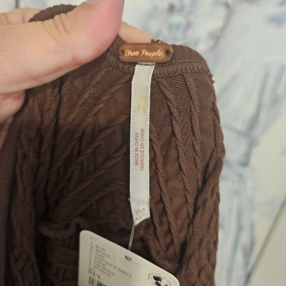 NWT Free People Gabby Seamless Midi Dress Size M/L Coconut Shell $198 - Picture 4 of 9